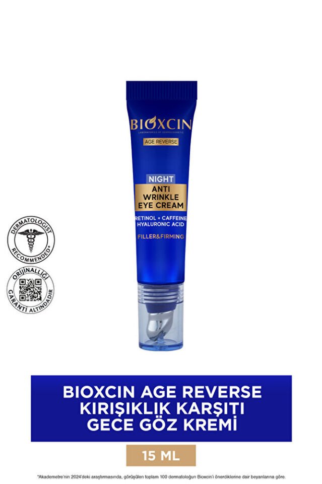Age Reverse Kırışıklık Karşıtı Göz Kremi 15 ml (%10 Retinol, Kafein)