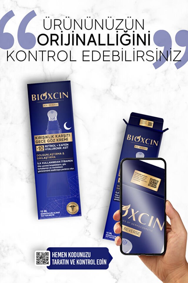 Age Reverse Kırışıklık Karşıtı Göz Kremi 15 ml (%10 Retinol, Kafein)
