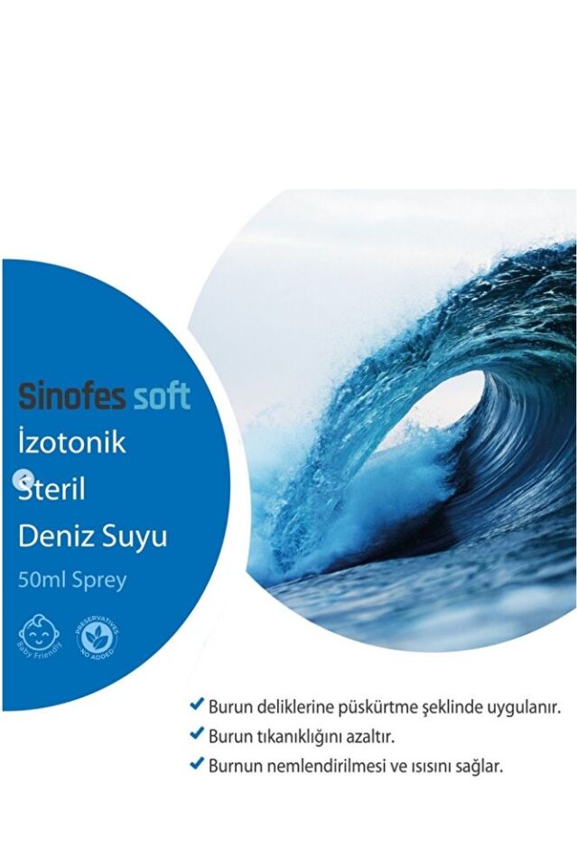 Dr. Wagner Sinofes Soft Izotonik Steril Deniz Suyu 50 Ml