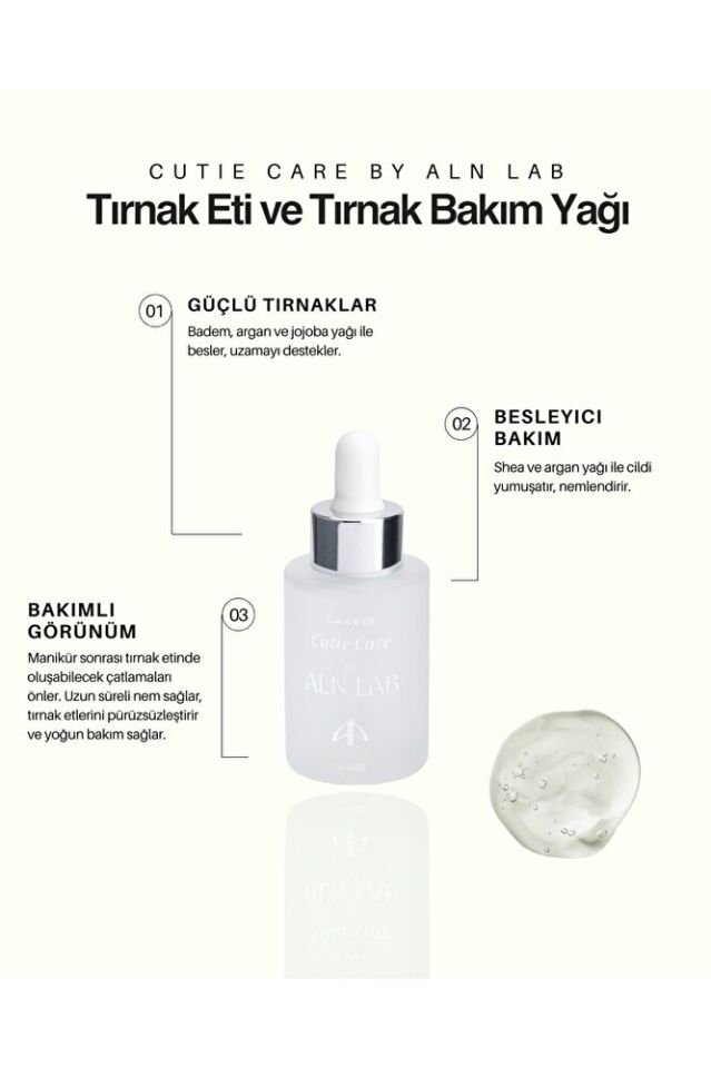 ALN Lab Kütikül Yağı – Tırnak Eti Nemlendirici, Kolay Uygulama, Hoş Koku (Profesyonel Bakım)