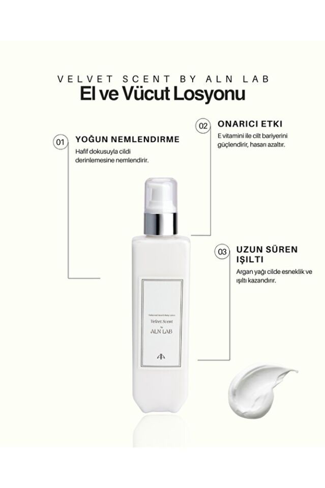 ALN Lab Vücut Losyonu – Nemlendirici & Yumuşatıcı Bakım | Hızlı Emilen, Uzun Süre