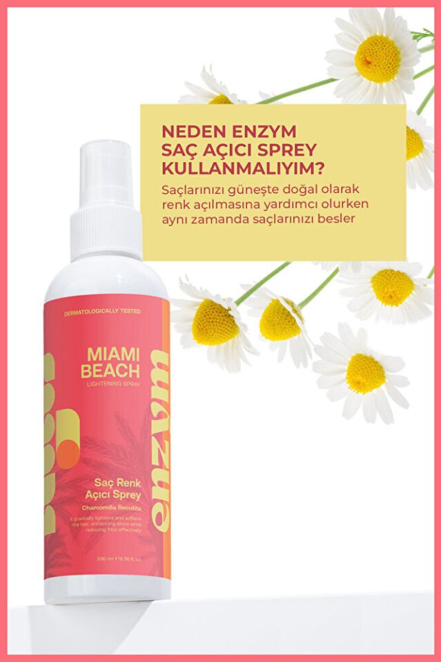 Miami Beach Renk Açıcı Saç Sprey 200 ml (Papatya Suyu)