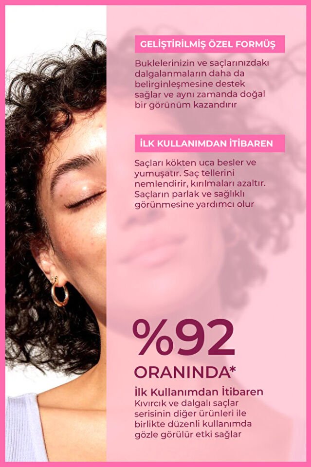 Kıvırcık Ve Dalgalı Saçlar İçin Bukle Belirginleştirici Saç Bakım Spreyi 200 ml