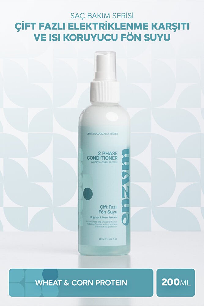 Çift Fazlı Elektriklenme Karşıtı Ve Isı Koruyucu Fön Suyu (Buğday Protein) Saç Spreyi 200 ml