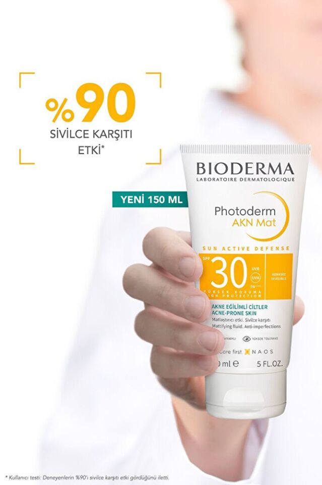 Photoderm AKN Mat Sivilce Karşıtı Güneş Kremi Yağlı Akne Eğilimli Ciltler Matlaştırıcı Etki 150 ml