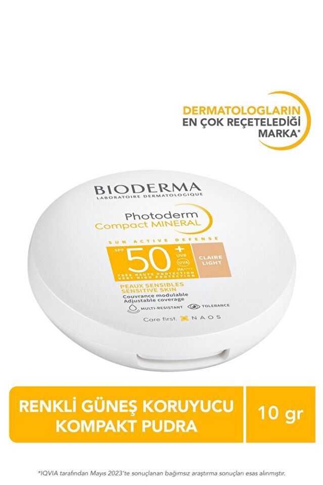 Photoderm Mineral Compact Light Spf50 Kapatıcı Etkili Güneş Koruyucu Kompakt Pudra 10 gr 37