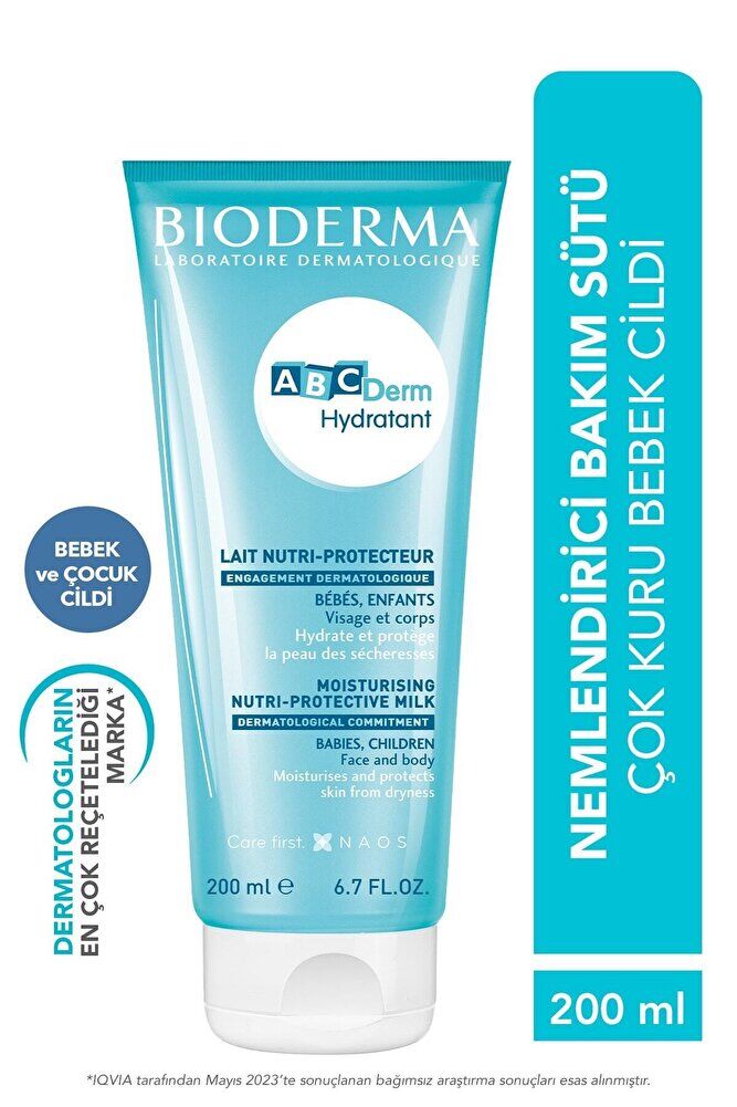 ABCDerm Hydratant Losyon Bebek Cildi için Yoğun Nemlendirici, Onarıcı, Besleyici Bakım Kremi 200 ml