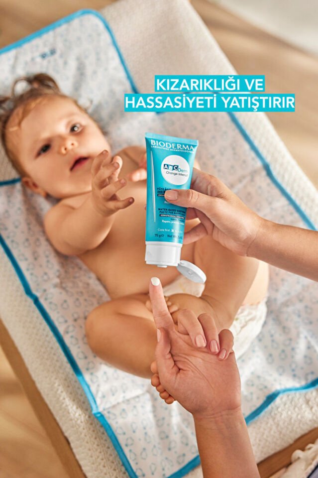 ABCDerm Change Intensive Bebek için Su Bazlı Pişik Önleyici Bakım Kremi Hassas Alerjik&Kuru Cilt 75g