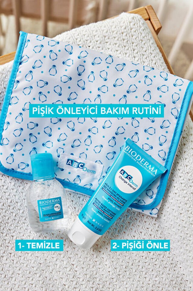 ABCDerm Change Intensive Bebek için Su Bazlı Pişik Önleyici Bakım Kremi Hassas Alerjik&Kuru Cilt 75g