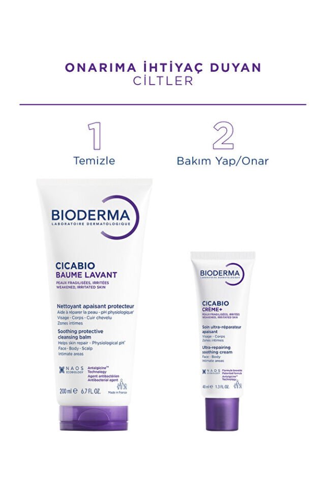 Cicabio Cream+ Onarıcı Yatıştırıcı Nemlendirici Cica Krem Bebek Çocuk Yetişkin Yüz Vücut 40 ml