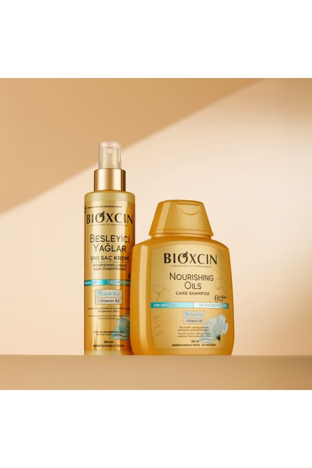 Besleyici Yağlar Sıvı Saç Kremi 200 ml - Sülfatsız, Kuru ve Yıpranmış Saçlar Saç Dökülme Karşıtı