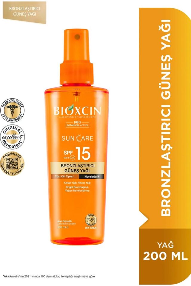 Bioxcin Sun Care SPF 15 Bronzlaştırıcı Sprey 200 ml