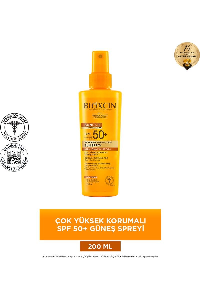 Bioxcin Sun Care Spf 50+ Güneş Koruyucu Sprey 200 ml