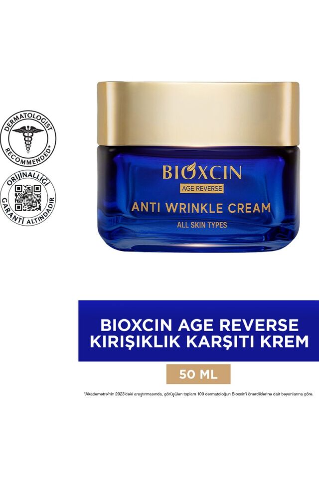 Bioxcin Age Reverse Krem - %10 Retinol, Kolajen Dolgunluk, Sıkılık 50 ml