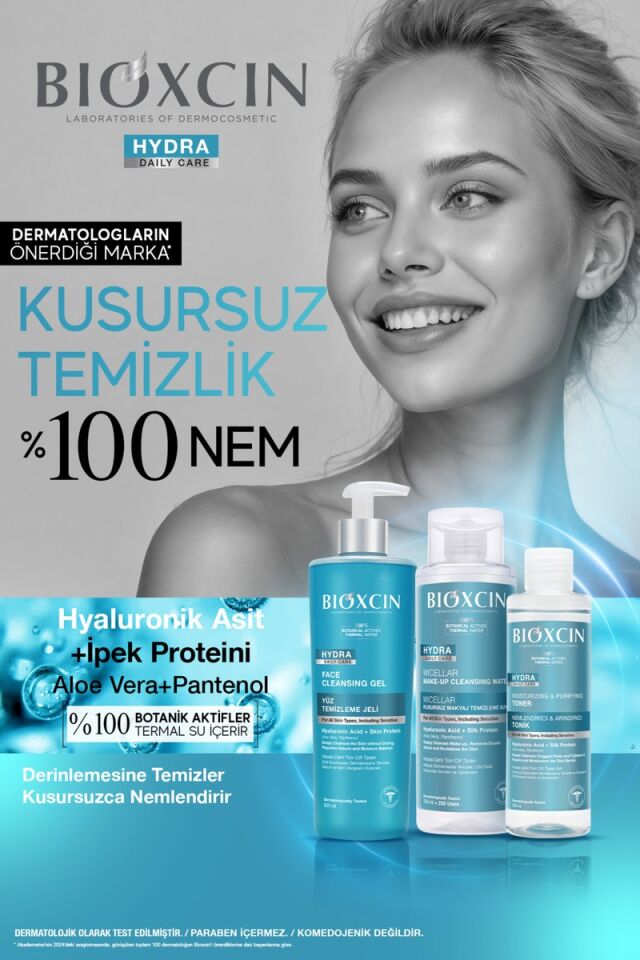 Bioxcin Hydra Kuru Ve Hassas Ciltler İçin Nemlendirici Arındırıcı Tonik 200 Ml - Hyalüronik Asit