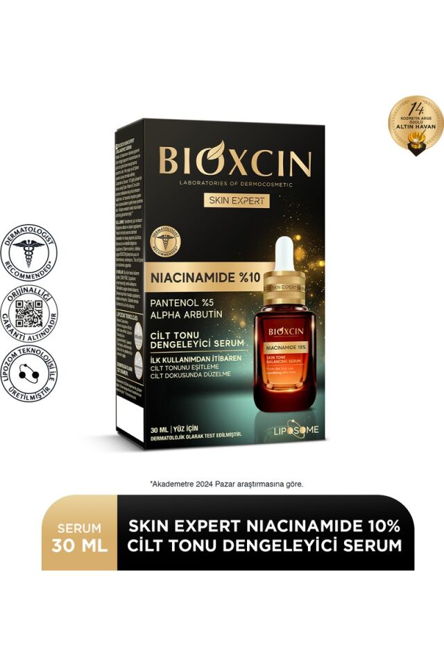 Bioxcin Niacinamide % 10 Serum - Panthenol % 5 Alpha Arbutin Ton Dengeleyici Yüz Serumu 30 ml