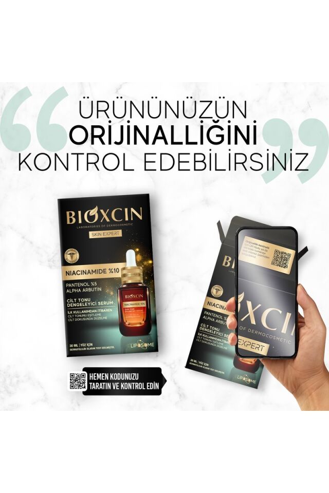 Bioxcin Niacinamide % 10 Serum - Panthenol % 5 Alpha Arbutin Ton Dengeleyici Yüz Serumu 30 ml