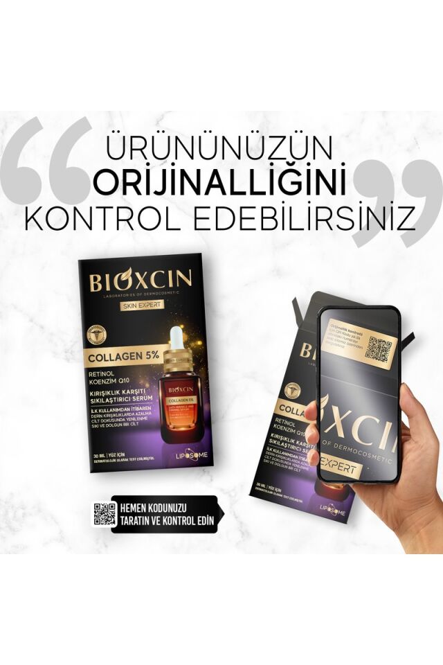 Bioxcin Collagen Retinol Serum - Collagen %5 Retinol Koenzim Q10 Lipozoma