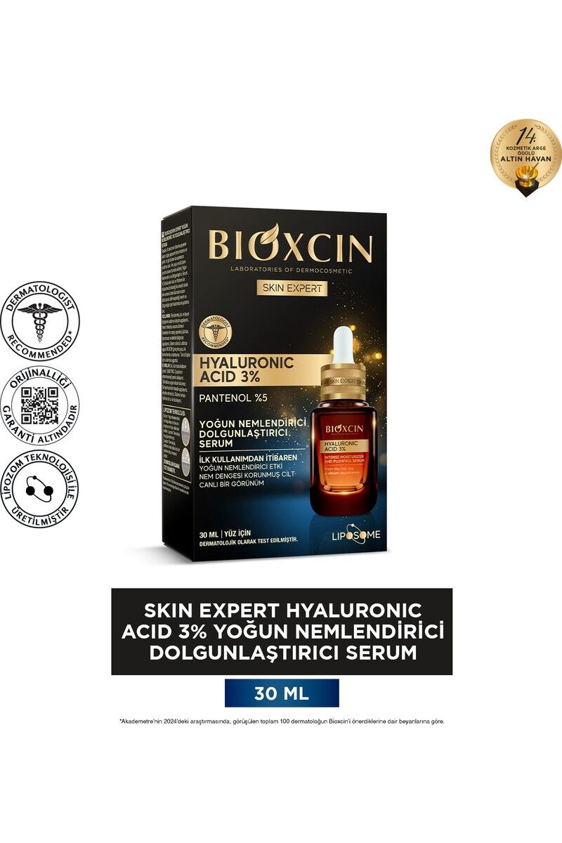 Bioxcin Hyaluronic Acid %3 Yoğun Nemlendirici Dolgunlaştırıcı Serum 30 ml