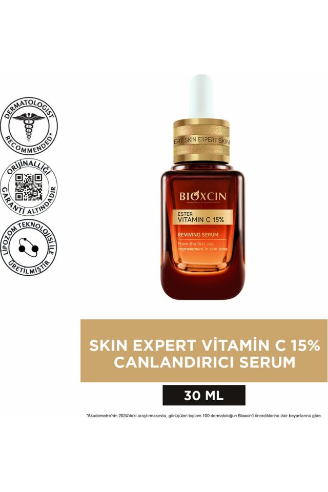 Bioxcin Ester C Vitamini Serum %15 & Niasinamid %2 - Aydınlatıcı Canlandırıcı Renk Tonu Eşitleyici Lipozomal