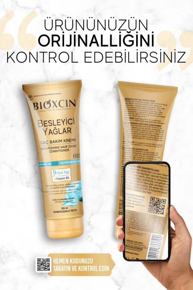 Bioxcin Besleyici Yağlar Saç Bakım Kremi 250 ml