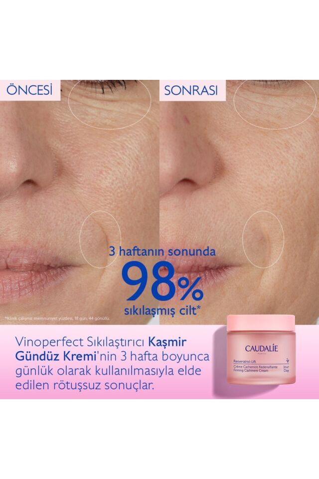 Caudalie Resveratrol-Lift Sıkılaştırıcı Yüz Kremi 50 ml Tüm Cilt Tipleri için Gündüz Bakımı