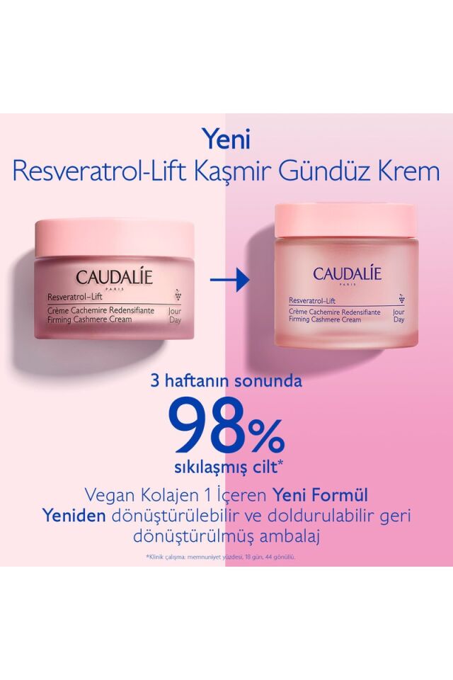Caudalie Resveratrol-Lift Sıkılaştırıcı Yüz Kremi 50 ml Tüm Cilt Tipleri için Gündüz Bakımı