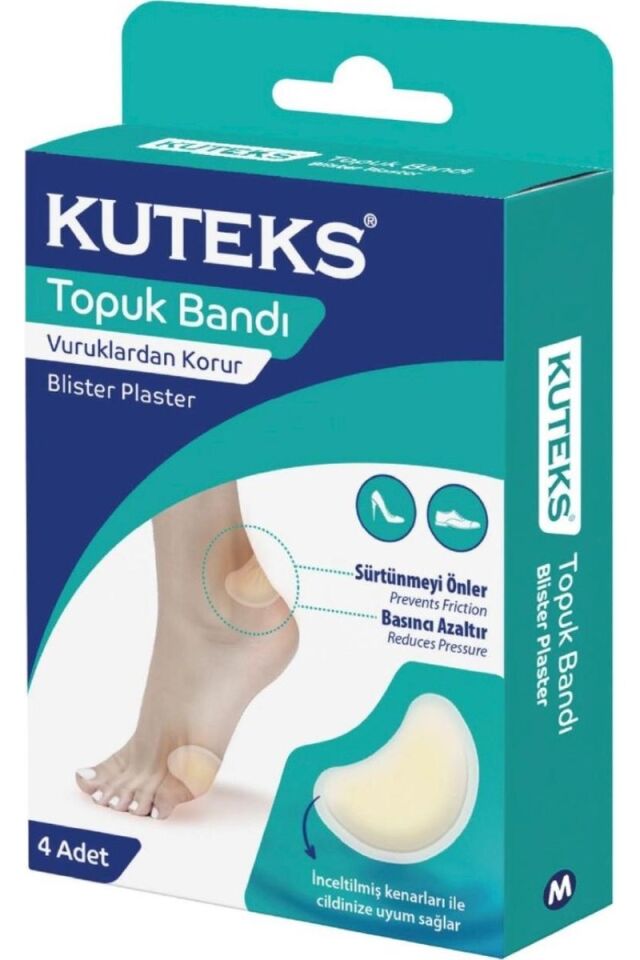 Kuteks Topuk Bandı Ayak Vurukları Önler - 1 Kutu 4 Adet