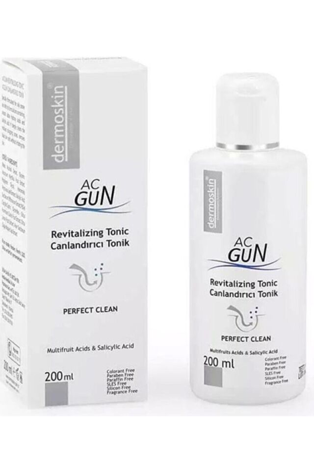 Dermoskin Acgun Canlandırıcı Tonik 200ML Dermoskin