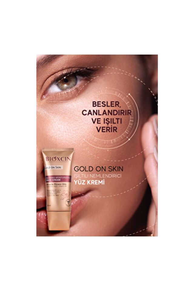 Bioxcin Gold On Skin Aydınlatıcı Yüz Kremi Tüm Cilt Tipleri İçin 50 ml Etkili Nemlendirici