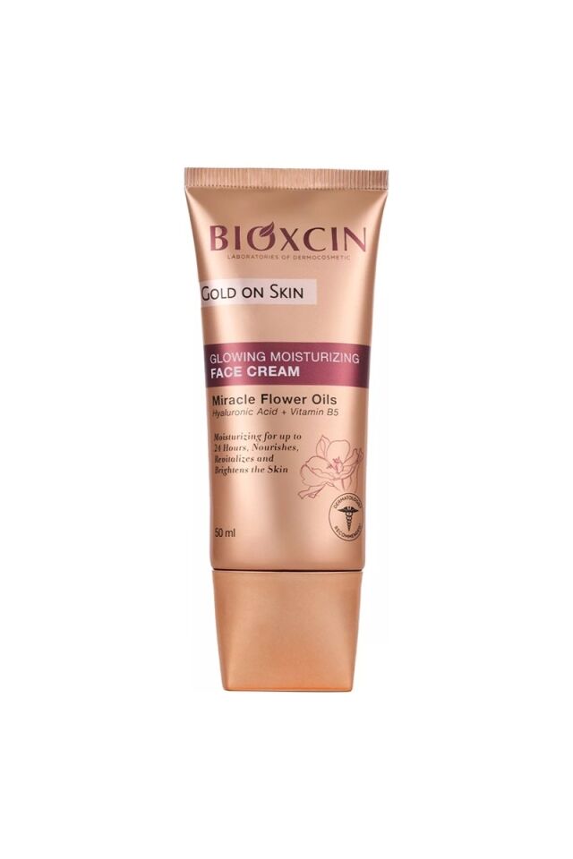 Bioxcin Gold On Skin Aydınlatıcı Yüz Kremi Tüm Cilt Tipleri İçin 50 ml Etkili Nemlendirici