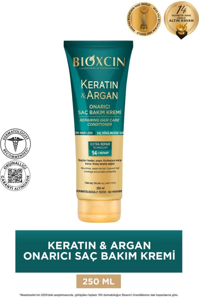 Bioxcin Keratin Argan Saç Bakım Kremi 250 ml