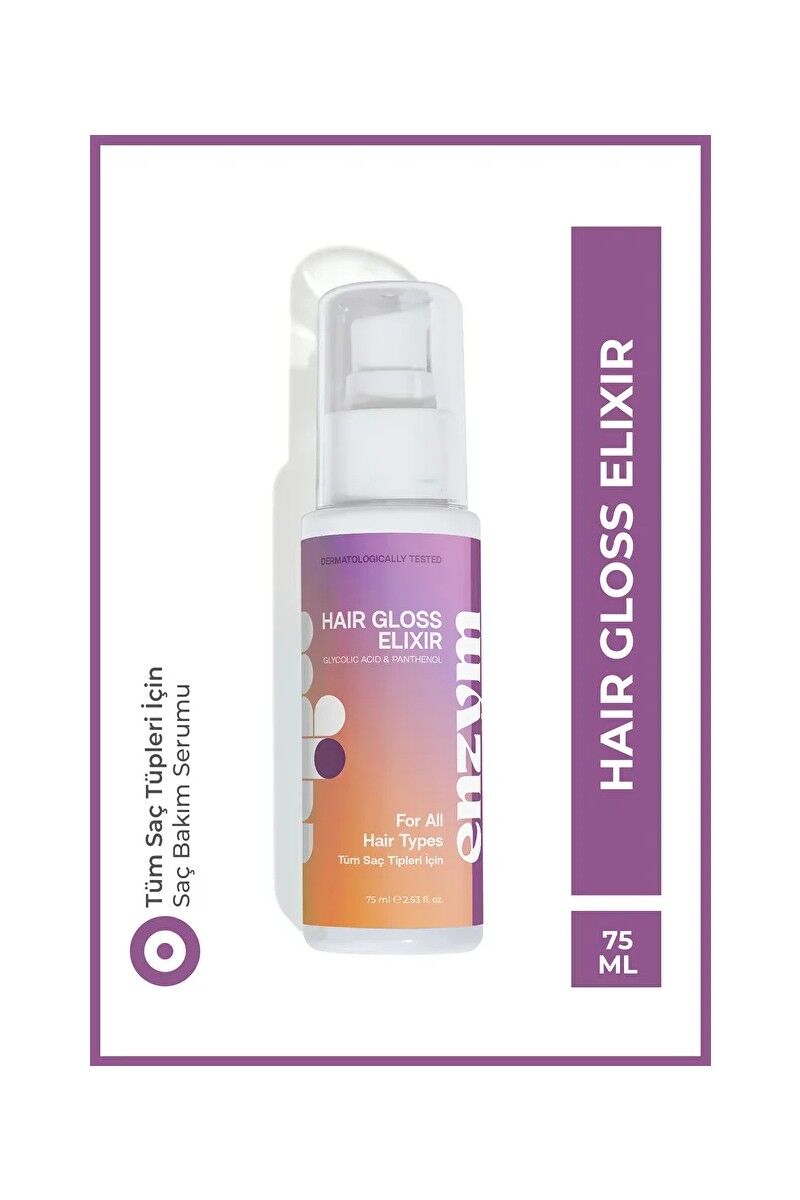 Gloss Elixir Parlaklık ve Pürüzsüzlük Verici, Canlandırıcı Saç Bakım Serumu 75 ml