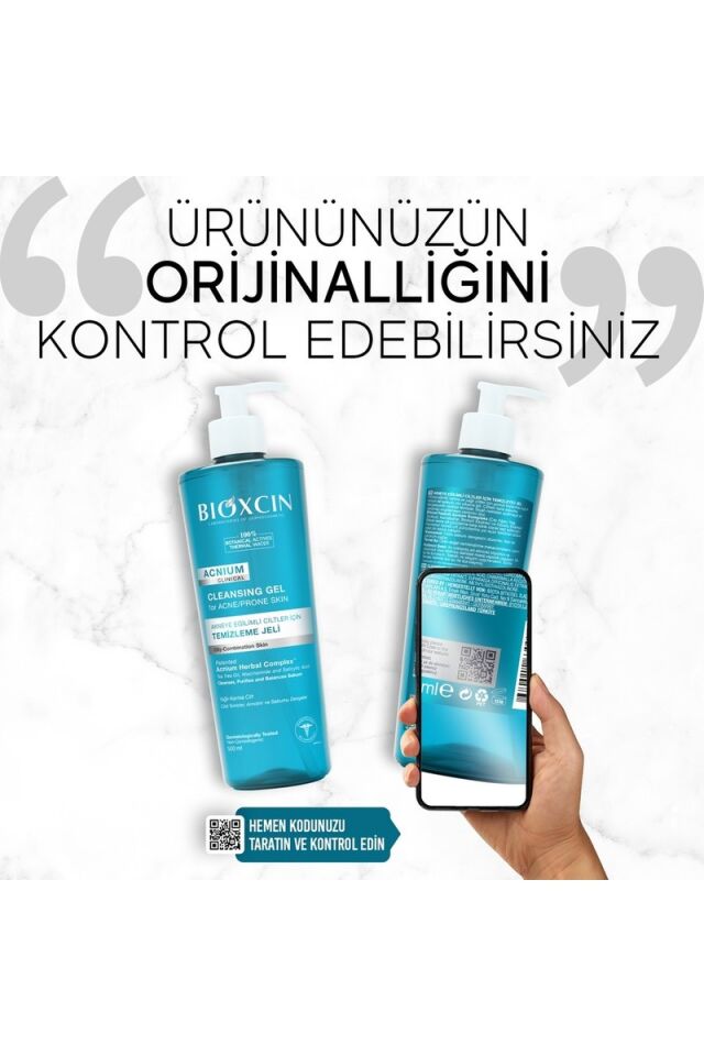 Bioxcin Acnium Sebum Dengeleyici Yüz Yıkama Jeli 500 ml