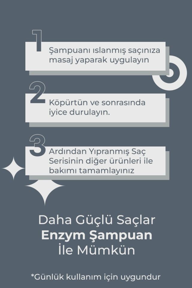 Enzym Cosmetics Hassas Saç Derisi ve Kepekli Saçlara Özel Saç Bakım Kepek Karşıtı Şampuanı 400 ml