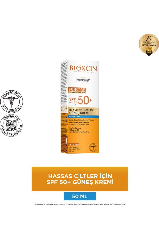 Bioxcin Suncare Hassas Ciltler SPF50+ Güneş Kremi 50 ml