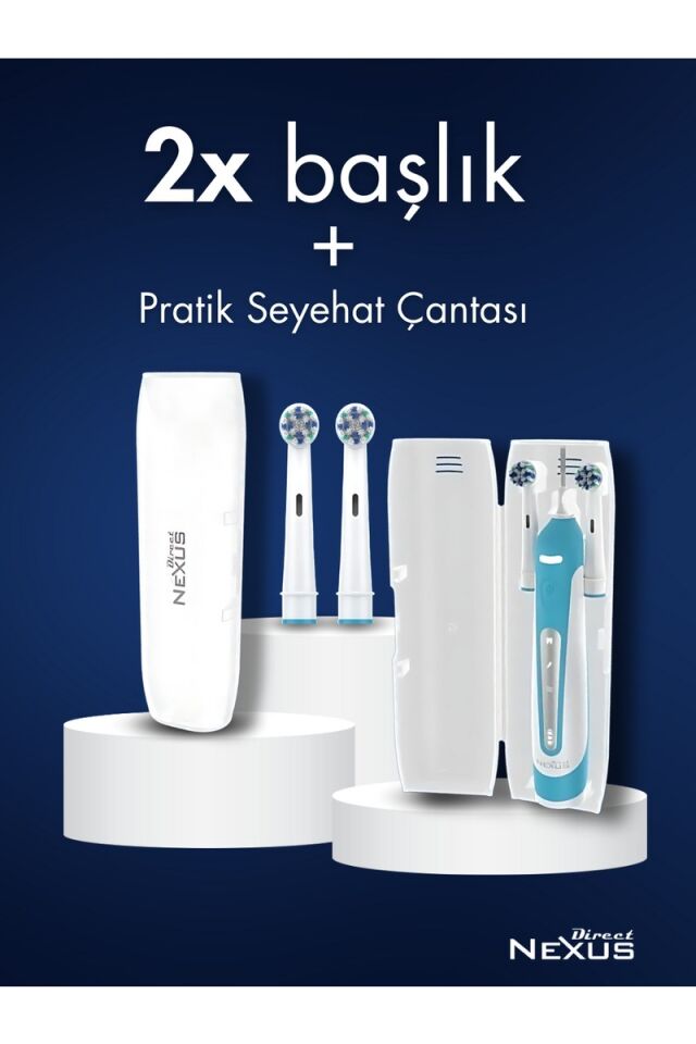 Direct Nexus Elektirikli Şarj Edilebilir Diş Fırçası + 2 Yedek Başlık