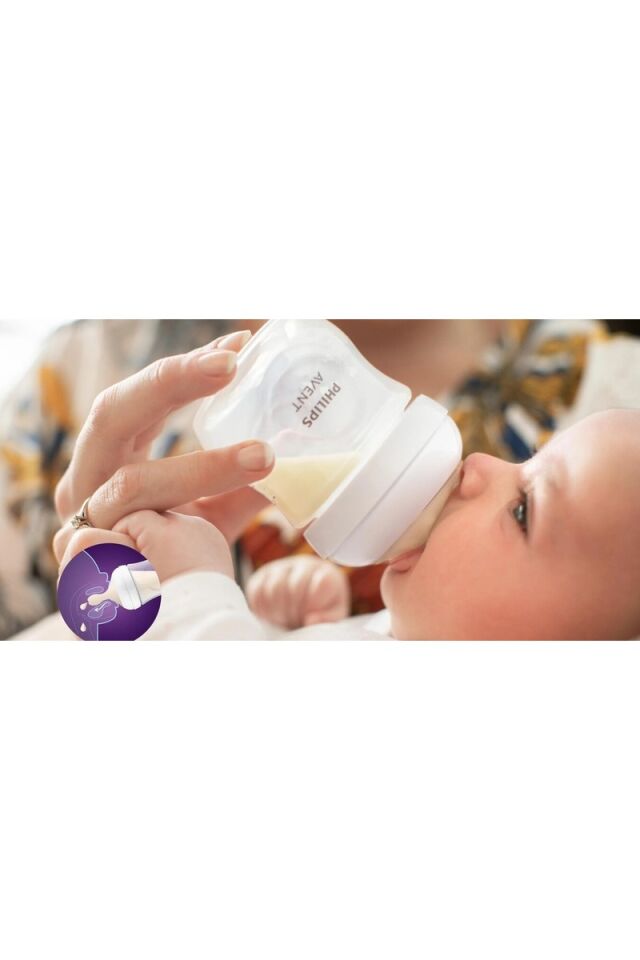 Philips Avent Doğal Tepkili Cam Biberon, 120ml, 0-3 Ay, SCY930/01