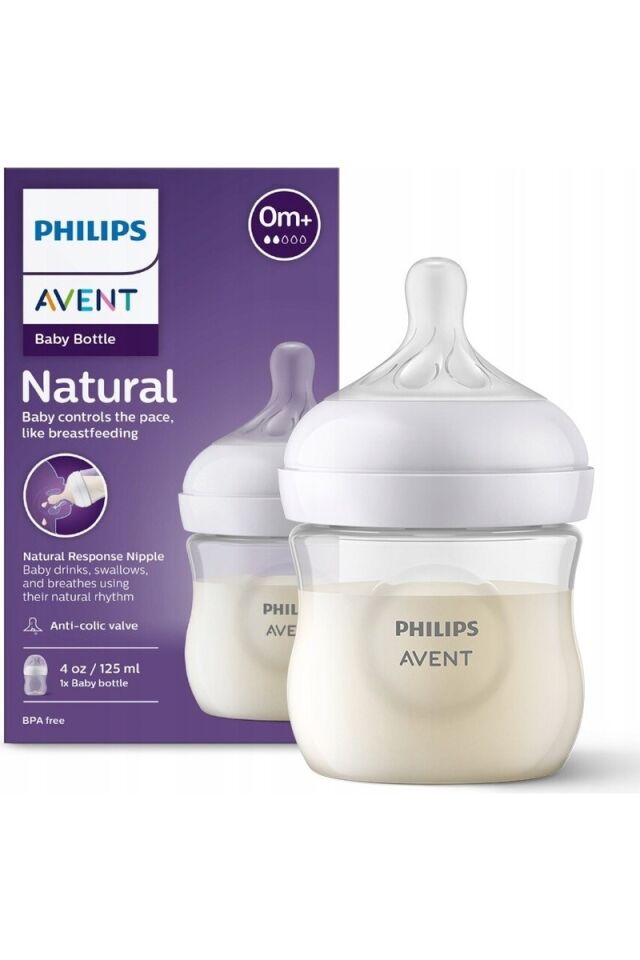Philips Avent Doğal Tepkili PP Biberon, 125ml, 0+ Ay, SCY900/01
