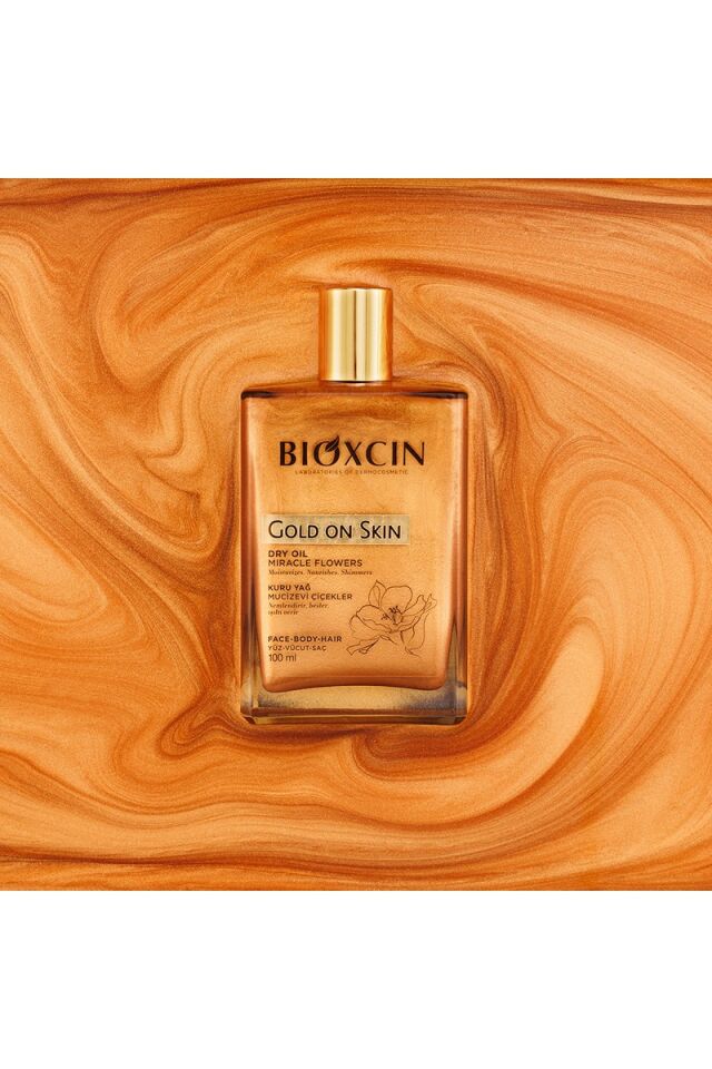 Bioxcin Gold On Skin Altın Parıltılı Kuru Yağ 100 ml - Dry Oil Saç Yüz Vücut