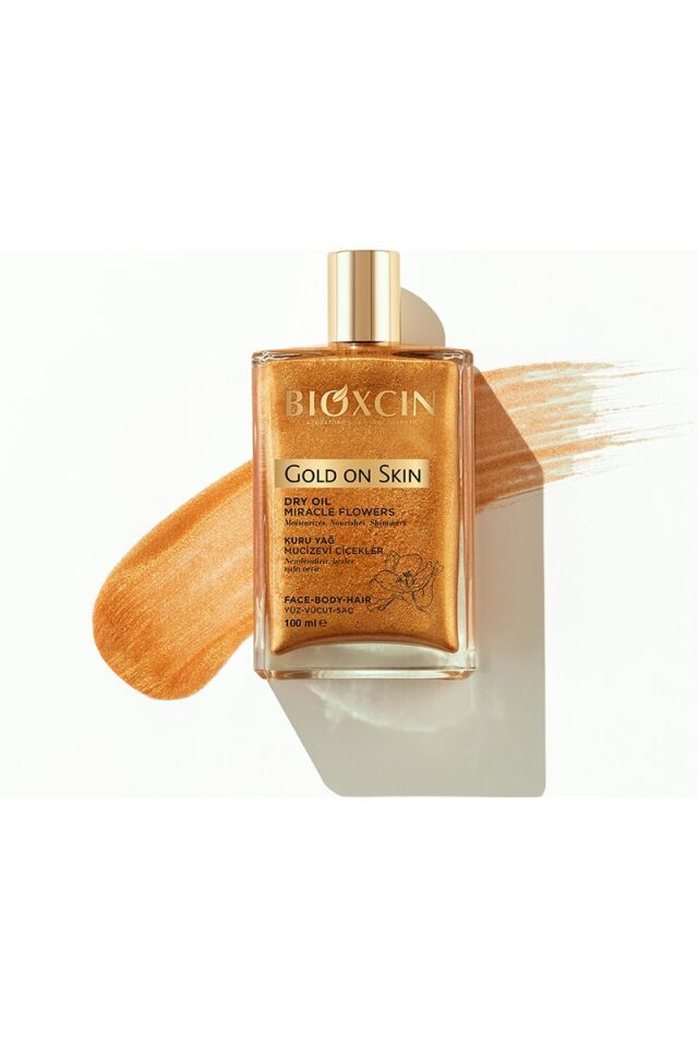Bioxcin Gold On Skin Altın Parıltılı Kuru Yağ 100 ml - Dry Oil Saç Yüz Vücut