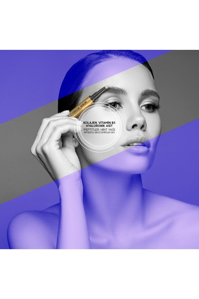 Bioxcin Kaş Kirpik Serumu - Kolajen Hyaluronik Asit Hint Yağı Keratin Peptidleri B5 Biocomplex B11