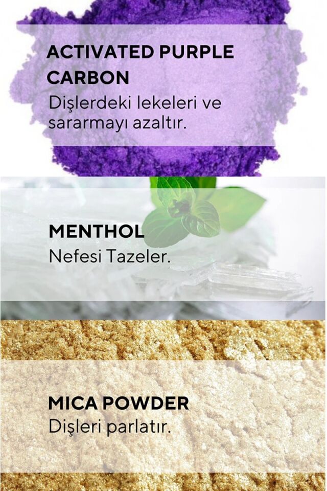 Ceel Beyazlatıcı Diş Tozu 50 gr Aktif Kömür Aromalı Mine Koruyucu Yüzey Lekesi Temizleyici