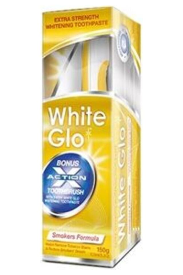 White Glo Ekstra Güçlü Beyazlatıcı Diş Macunu Macunu Sigara İçenlere Özel Formül 150 G