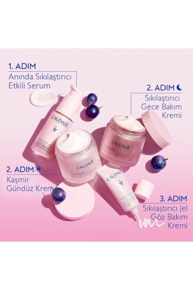 Caudalie Kolajen Destekli Sıkılaştırıcı Gece Kremi 50 ml – Yaşlanma Karşıtı Bakım, Tüm Cilt Tiplerine Uygun