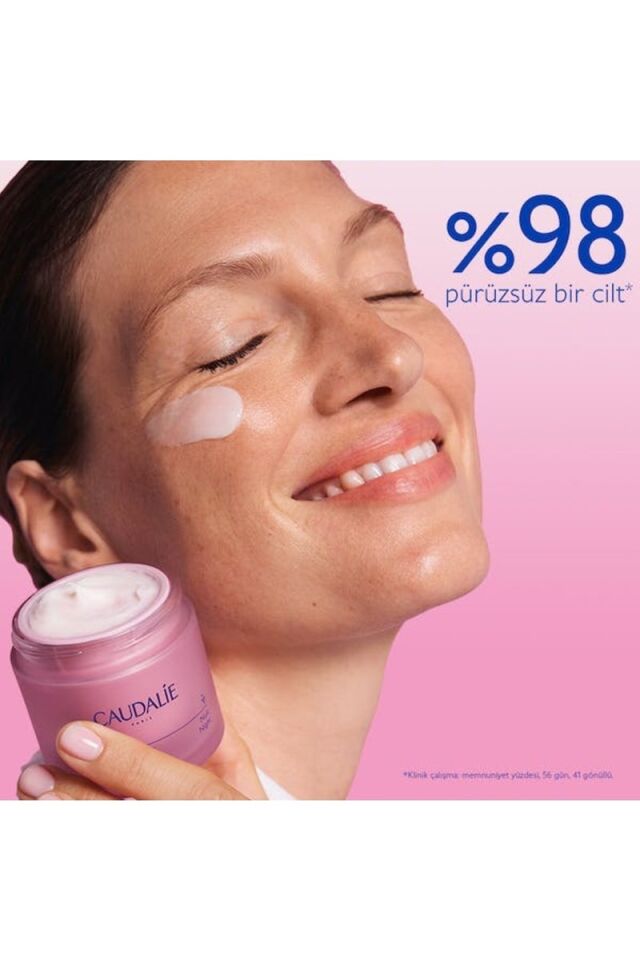 Caudalie Kolajen Destekli Sıkılaştırıcı Gece Kremi 50 ml – Yaşlanma Karşıtı Bakım, Tüm Cilt Tiplerine Uygun