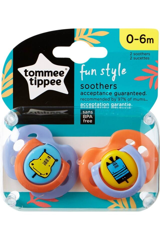 Tommee Tippee Doğaya Yaklaşan Eğlence Tarzı Emzik - Renkli Renk 0 - 6 Ay