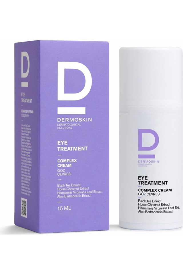 Dermoskin Göz Çevresi Bakım Kremi 15 ml Antioksidan Kolajen Destekli Koyu Halka ve İnce Çizgi Karşıtı