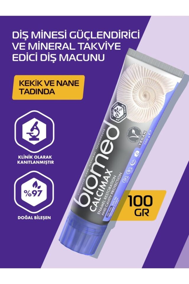 Biomed Calcimax Diş Minesini Güçlendirici Minarel Takviye Edici Diş Macunu 100g