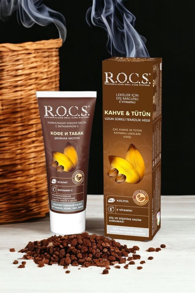R.O.C.S. Rocs Kahve ve Tütün Lekelerine Karşı Diş Macunu 74 g